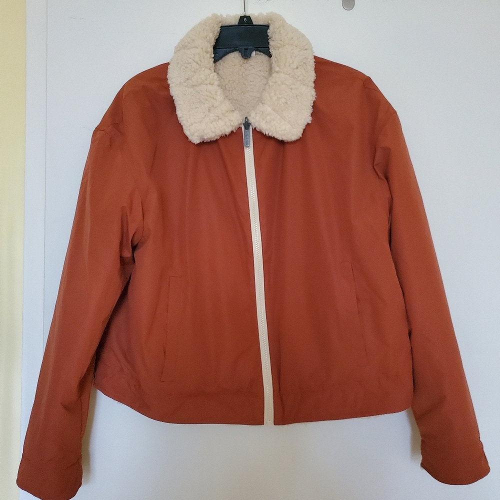 UpWest reversible sherpa jacket - rust